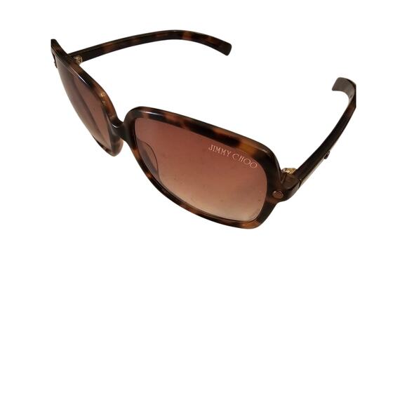 Jimmy Choo Brown Gradient Rectangular Ladies Sunglasses Plastic Frame Tortoise - Picture 6 of 6